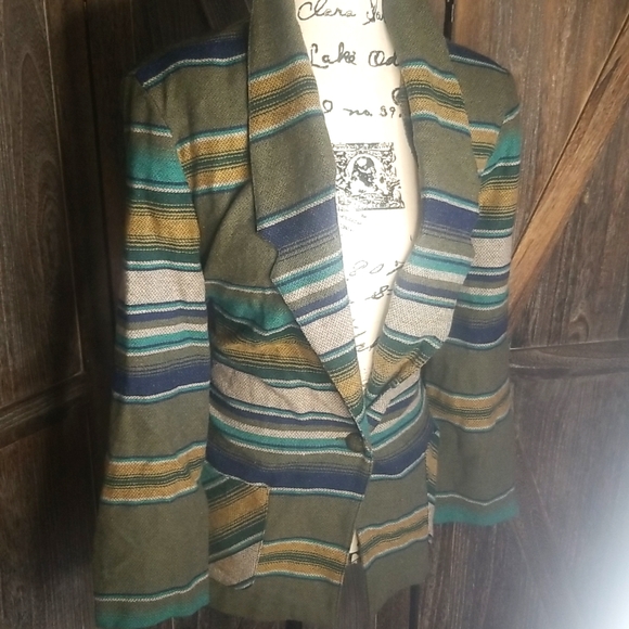 Blair-Vintage Blazer-Awesome Southwestern Style-Sz. 12 AVG - Picture 2 of 12
